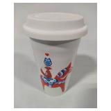 Swedish Themed Porcelain Travel Mug Swedish Themed Porcelain Travel Mug