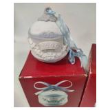 Lladro 2000, 2001 & 2002 Round Ball Christmas Ornaments w/Box Lladro 2000, 2001 & 2002 Round Ball Christmas Ornaments w/Box