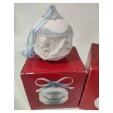 Lladro 2000, 2001 & 2002 Round Ball Christmas Ornaments w/Box Lladro 2000, 2001 & 2002 Round Ball Christmas Ornaments w/Box