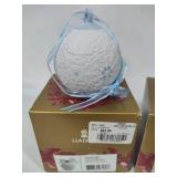 Lladro 2008, 2009 & 2010 Round Ball Christmas Ornaments w/Box Lladro 2008, 2009 & 2010 Round Ball Christmas Ornaments w/Box