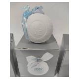 Lladro 2016, 2017 & 2018 Round Ball Christmas Ornaments w/Box Lladro 2016, 2017 & 2018 Round Ball Christmas Ornaments w/Box
