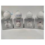 Lladro 2019, 2020 & 2021 Round Ball Christmas Ornaments w/Box Lladro 2019, 2020 & 2021 Round Ball Christmas Ornaments w/Box