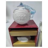 Lladro 1991, 1992 & 1993 Round Ball Christmas Ornaments w/Box Lladro 1991, 1992 & 1993 Round Ball Christmas Ornaments w/Box