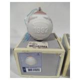 Lladro 1991, 1992 & 1993 Round Ball Christmas Ornaments w/Box Lladro 1991, 1992 & 1993 Round Ball Christmas Ornaments w/Box