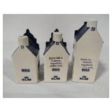 Blue Delft's Houses Exclusively Made for KLM by Bols Blue Delft's Houses Exclusively Made for KLM by Bols