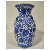 Blue & White Large Porcelain Vase Blue & White Large Porcelain Vase