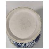 Blue & White Decorative Two-Handled Vase Blue & White Decorative Two-Handled Vase