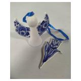 Delft Blue & White Hanging Ornaments. Delft Blue & White Hanging Ornaments.