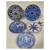 Blue & White Hanging Plate Collection Blue & White Hanging Plate Collection