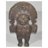 Bronze Inca Effigy Sculpture Bronze Inca Effigy Sculpture