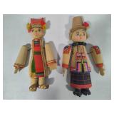 Russian Hand Carved Folk Art Dolls Russian Hand Carved Folk Art Dolls