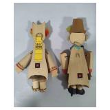 Russian Hand Carved Folk Art Dolls Russian Hand Carved Folk Art Dolls