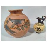 Toucan Pottery & Greek Pitcher Toucan Pottery & Greek Pitcher