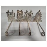Bombay Metal Stocking Hangers (4) Bombay Metal Stocking Hangers (4)