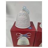 Lladro 2001, 2002, 2004 & 2005 Bell Christmas Ornaments w/Box Lladro 2001, 2002, 2004 & 2005 Bell Christmas Ornaments w/Box