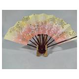 Vintage Japanese Folding Fan w/Stand Vintage Japanese Folding Fan w/Stand