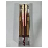 Vintage Japanese Folding Fan w/Stand Vintage Japanese Folding Fan w/Stand