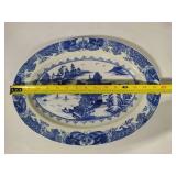 Blue Willow Pattern Chinoiserie Inspired Platter Blue Willow Pattern Chinoiserie Inspired Platter