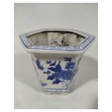 Blue & White Planters Blue & White Planters