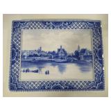 Assorted Blue & White Plates, Coaster, Trivets, etc Assorted Blue & White Plates, Coaster, Trivets, etc