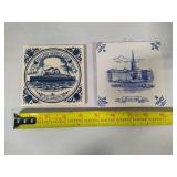 Assorted Blue & White Plates, Coaster, Trivets, etc Assorted Blue & White Plates, Coaster, Trivets, etc