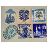 Assortment of Hanging Tiles, Trivets & Coasters Assortment of Hanging Tiles, Trivets & Coasters
