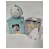 Lladro 1988 VIntage Round Ball Christmas & Flat Tree Ornamets w/Box Lladro 1988 VIntage Round Ball Christmas & Flat Tree Ornamets w/Box