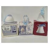 Lladro 1993, 1995 & 1998 Bell Christmas Ornaments w/Box Lladro 1993, 1995 & 1998 Bell Christmas Ornaments w/Box