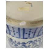 XL Blue & White Temple Jar w/Lid XL Blue & White Temple Jar w/Lid