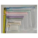 Lot of Assorted Mesh Zipper Bags Lot of Assorted Mesh Zipper Bags