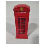 Vintage Metal Red Telephone Bank Vintage Metal Red Telephone Bank