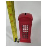Vintage Metal Red Telephone Bank Vintage Metal Red Telephone Bank