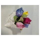 Aynsley England Hand Painted Bone China Tulip Bouquet Aynsley England Hand Painted Bone China Tulip Bouquet