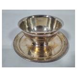 Towle Silver Plated Gravy Bowl & Two Side Bowls Towle Silver Plated Gravy Bowl & Two Side Bowls