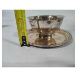 Towle Silver Plated Gravy Bowl & Two Side Bowls Towle Silver Plated Gravy Bowl & Two Side Bowls