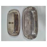 Silver Plated Relish Trays & Butter Dishes Silver Plated Relish Trays & Butter Dishes