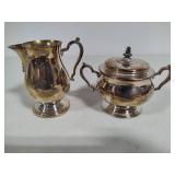 Oneida Silver Plated Coffee/Tea Sugar & Creamer Set Oneida Silver Plated Coffee/Tea Sugar & Creamer Set