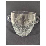 Crystal Ice Bucket w/Five Cordial Glasses Crystal Ice Bucket w/Five Cordial Glasses