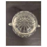 Crystal Ice Bucket w/Five Cordial Glasses Crystal Ice Bucket w/Five Cordial Glasses