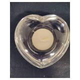 Orrefors Crystal Heart Votive Holder + Heart Bowls Orrefors Crystal Heart Votive Holder + Heart Bowls