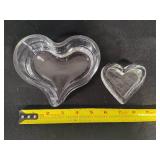 Orrefors Crystal Heart Votive Holder + Heart Bowls Orrefors Crystal Heart Votive Holder + Heart Bowls