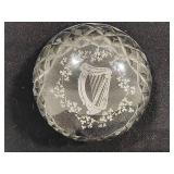 Waterford Crystal Harp Paperweight Waterford Crystal Harp Paperweight