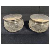 Trinket Boxes w/Sterling Lids + Lappas Crystal Trinket Boxes w/Sterling Lids + Lappas Crystal