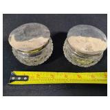 Trinket Boxes w/Sterling Lids + Lappas Crystal Trinket Boxes w/Sterling Lids + Lappas Crystal