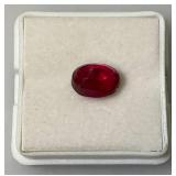 AGI Labs Natural Rhodolite Garnet 2.80 Cts. Oval Rasberry Pink Garnet (With Card) AGI Labs Natural Rhodolite Garnet 2.80 Cts. Oval Rasberry Pink Garnet (With Card)
