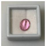 AGSL Labs Natural Poudretteite 5.00 CT. Pinkish Excellent Oval Cut (With Card) AGSL Labs Natural Poudretteite 5.00 CT. Pinkish Excellent Oval Cut (With Card)