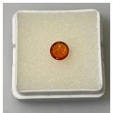 GDL Labs Natural Padparadscha Sapphire Gemstone Round 1.35 Ct. (With Card) GDL Labs Natural Padparadscha Sapphire Gemstone Round 1.35 Ct. (With Card)