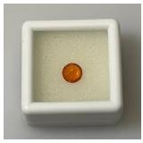 GDL Labs Natural Padparadscha Sapphire Gemstone Round 1.35 Ct. (With Card) GDL Labs Natural Padparadscha Sapphire Gemstone Round 1.35 Ct. (With Card)