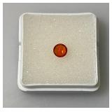 GDL Labs Natural Padparadscha Sapphire Gemstone Round .75 Ct. (With Card) GDL Labs Natural Padparadscha Sapphire Gemstone Round .75 Ct. (With Card)