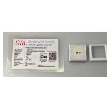 GDL Labs Natural Blue Sapphire Gemstone Princess Cut .10 Ct. =/- For Two Pieces (With Card) GDL Labs Natural Blue Sapphire Gemstone Princess Cut .10 Ct. =/- For Two Pieces (With Card)